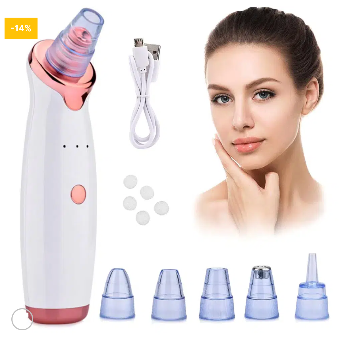 Microderm Porerrenser, blackhead remover, ansigtspleje | 171,00 kr. | Bovari.dk