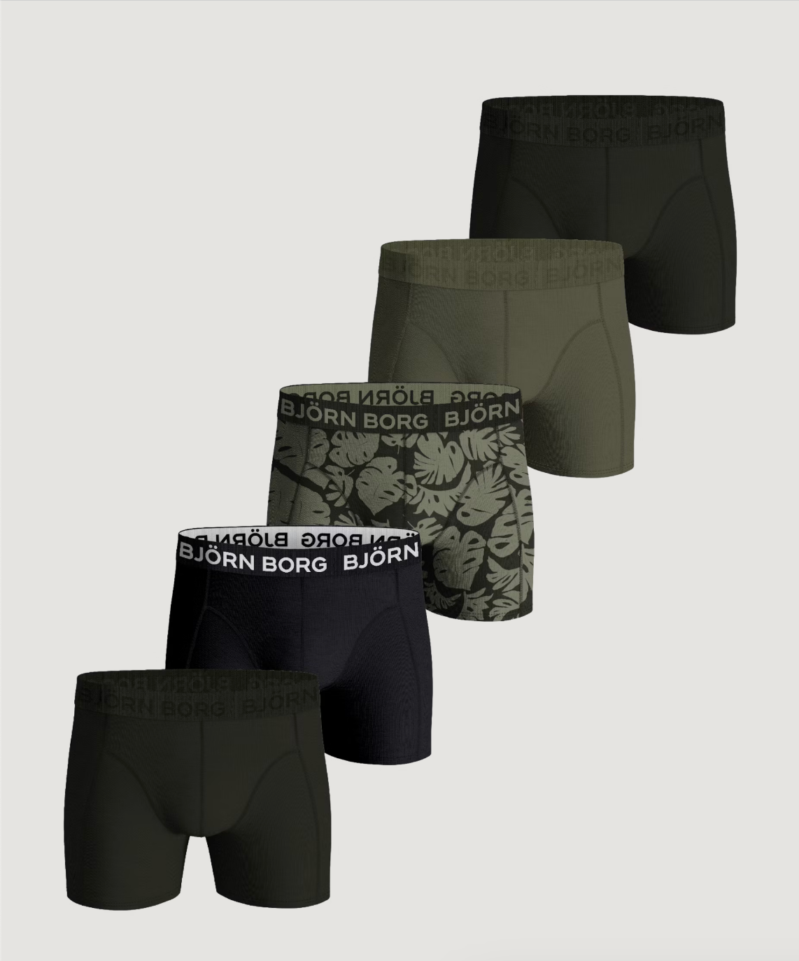 Cotton Stretch Boxers 5-pack - Multi | Björn Borg
