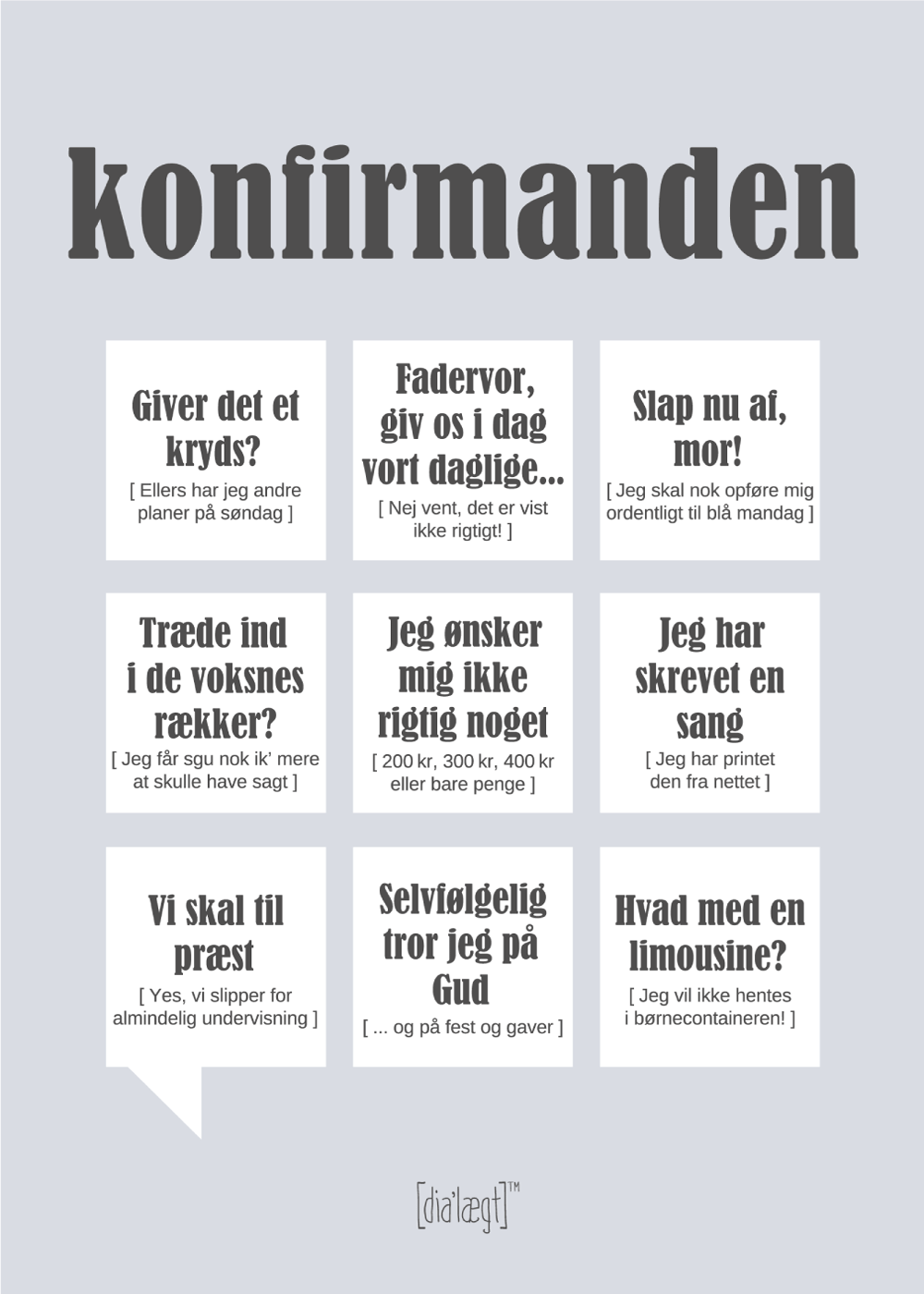 Konfirmanden plakat – Citatplakat