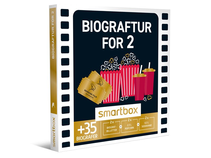 Oplevelsesgave Biograftur for 2 - Smartbox
