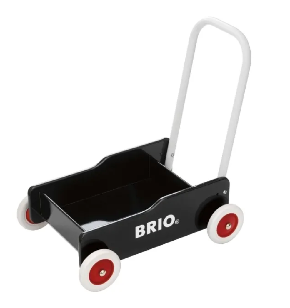 BRIO 31351 Lære-gå-vogn - Sort
